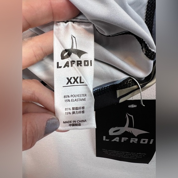 LAFROI Burst mens short sleeve wolf graphic base layer performance shirt Sz XXL - Picture 6 of 8